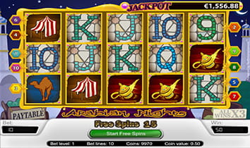 Arabian Nights Slot at BetVictor Casino