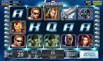 The Avengers Jackpot Slot at Bet365 