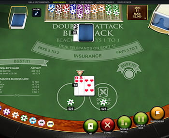 Double Attack Blackjack by Playtech