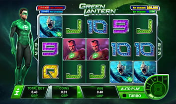 Green Lantern Jackpot Slot at Gala Casino