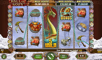 Hall of Gods Slot at Royal Panda