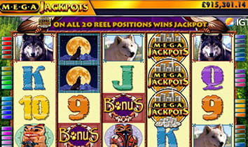 Megajackpots Wolf Run at Grosvenor Casino