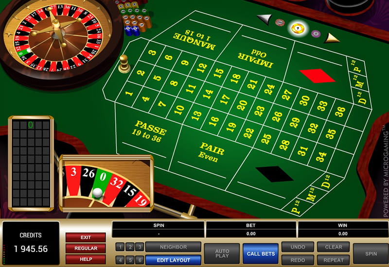 Microgaming's French Roulette Demo