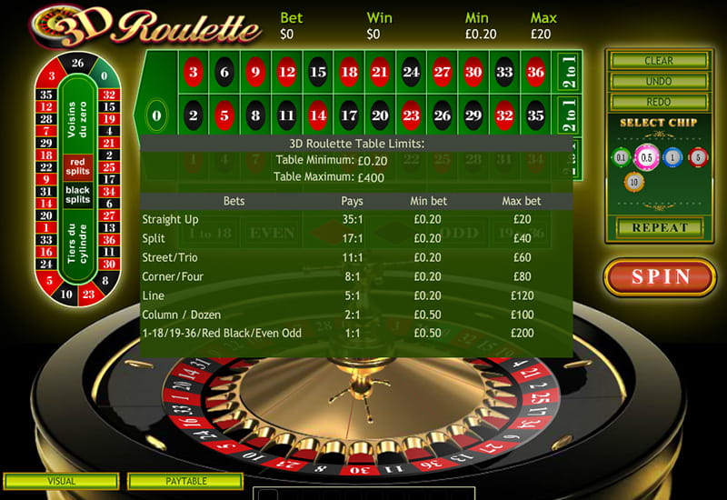 Play 3D Roulette for Free