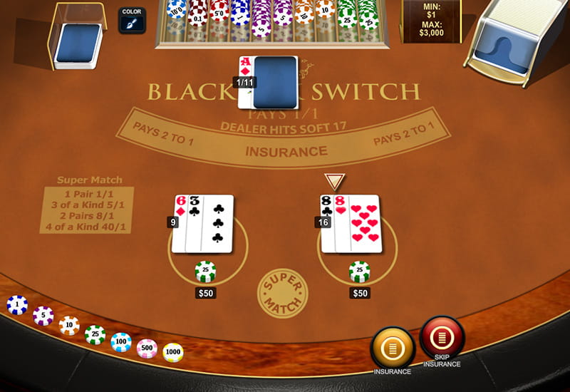 Play Blackjack Switch for Free