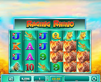 Raging Rhino Video Slot by SG Interactive
