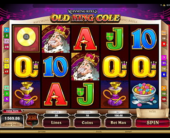 Rhyming Reels Old King Cole Slot Game