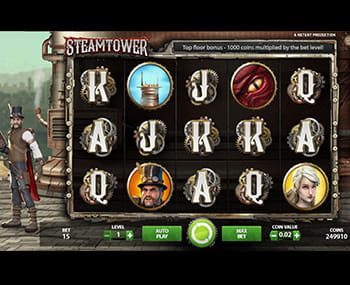 Steam Tower Video Slot by NetEnt