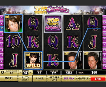 The Top Trumps Celebs Slot