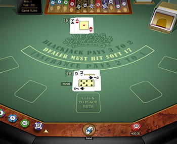 Vegas Single Deck Blackjack Gold from Microgaming